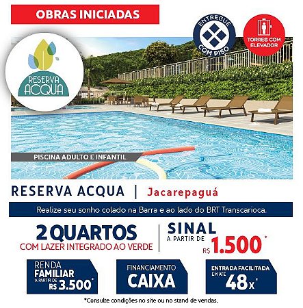 DIRECIONAL - OFERTA RESERVA ACQUA - R$199.500,00