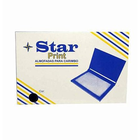 ALMOFADA PARA CARIMBO ESTAR PRINT N°4 PRETA