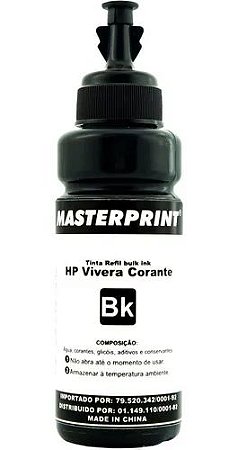 TINTA MASTERPRINT HP VIVERA PRETO