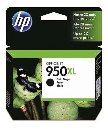 Cartucho HP 950XL preto Original (CN045AB) Para HP Officejet Pro 8600, 8600 Plus, 8610, 8620, 276dw, 8100, 251dw CX 1 UN