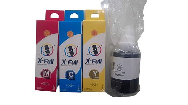 KIT REFIL DE TINTA PARA CANON GL 190 BK/YELLOW/CYAN/MAGENTA