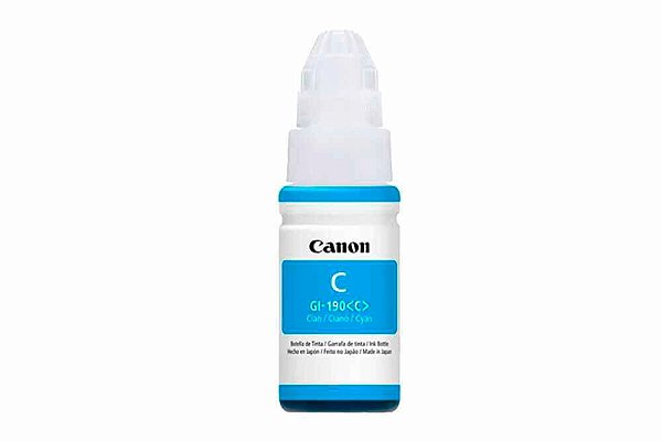Tinta Canon Gi-190c Gi-190 Gi190 Ciano Original Para Pixma Maxx G1100 G2100 G3100 G4100 Refil 70ml