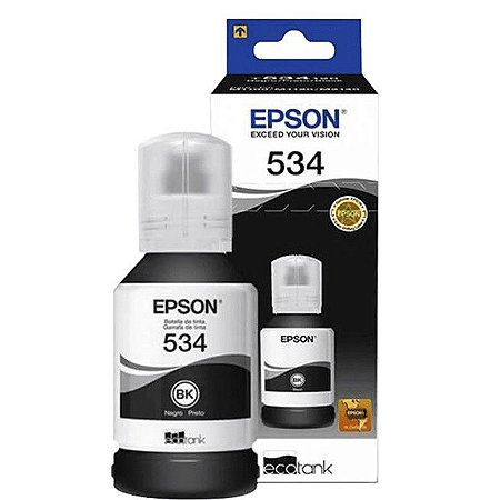 Refil Epson 534 PRETO M1100/M1120/M1180/M2140/M2170/M3170/M3180