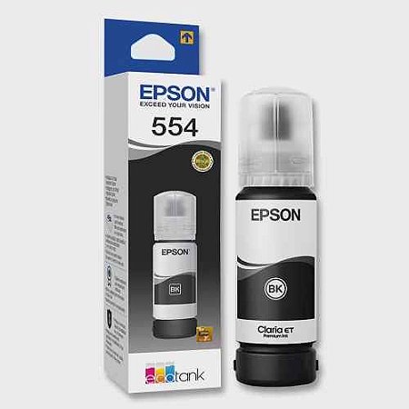 Refil Epson 554 BK T554120-AL PRETO | L8180 | Original 70ML