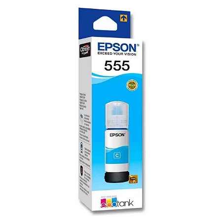 Refil Epson 555 CYAN L8180 Azul Original 555 / T555 / T555220 / T555220AL