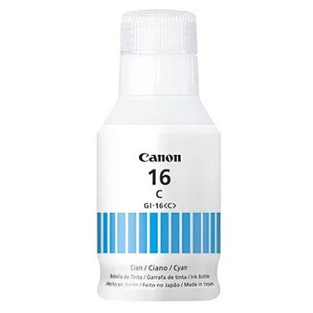 Tinta Canon GI-16PBK Ciano | Mega Tank G5010 GX6010 G6020 GX7010 GX7020 | Original 135ml