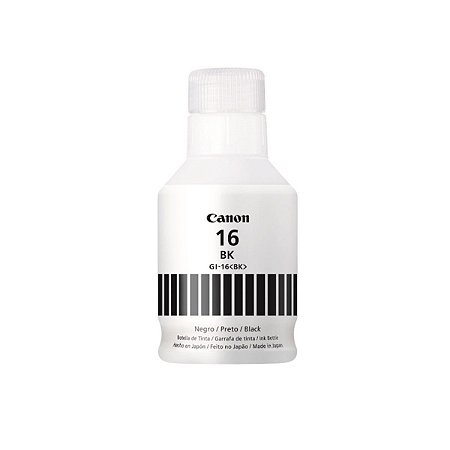 Tinta Canon GI-16PBK Preto | Mega Tank G5010 GX6010 G6020 GX7010 | Original 167ml