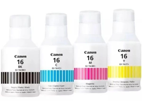 KIT 4 TINTAS CANON Gi -16 Gx 6010 Gx 7010 ORIGINAIS