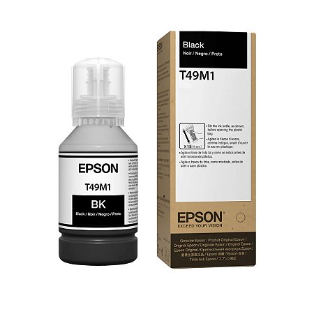TINTA EPSON T49M1 T49M1 PRETO | SURECOLOR F170 F571 F570 | ORIGINAL 140ML SUBLIMATICA
