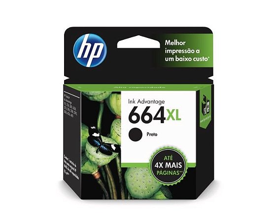 CARTUCHO DE TINTA HP 664XL PRETO