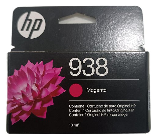 Cartucho HP 938 Magenta, Original (4S6X6PL) Para HP OfficeJet Pro, 9110, 9120, 9130, 9720, 9730, HP - CX 1 UN