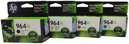 Kit Cartuchos Hp 964xl Preto e Colorido Originais