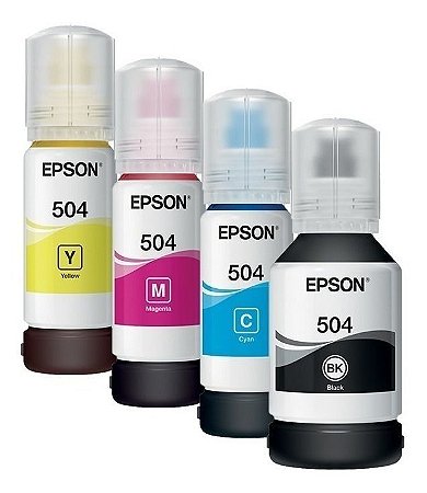 tinta epson kit 4 refil 504 original para epson L6161 L4150 L4160 L4260 L6191 L6171