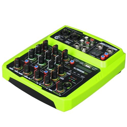 Mixer 4 canais Bluetooth Usb Custom Sound Verde Cmx 4c