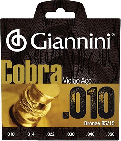 Encordoamento De Violão Giannini Bronze 0.010 Geewak