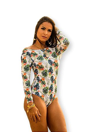 Maio Manga Comprida Proteçao Solar Uv Surf Moda Praia
