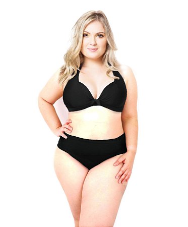 Biquini Com Lateral Larga Moda Praia Plus Size Bojo