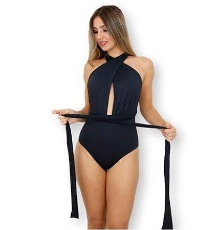 Body Flex Maiô Feminino Decote Multiuso Verão Noite Praia Piscina