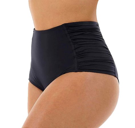 Biquíni Calcinha Hot Pants Cintura Alta Lateral Drapeada