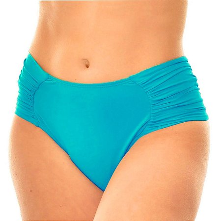 Biquíni Calcinha Avulsa Drapeada Alta Tanga Larga