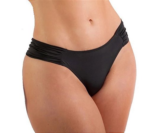 Biquíni Calcinha Tanga Borboleta Preta GG