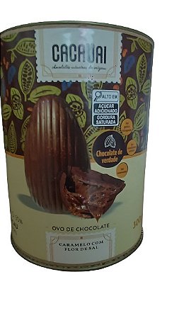 Ovo 50%  recheado caramelo com Flor de sal