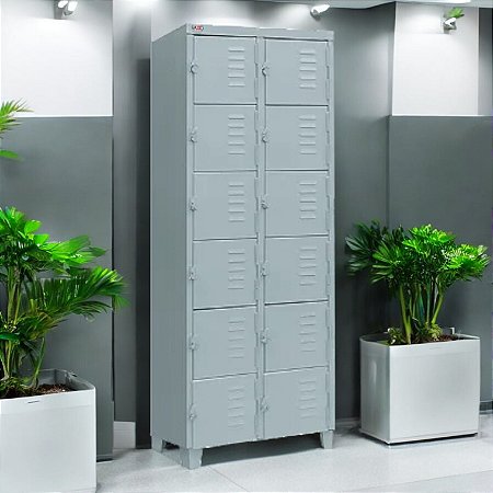 Roupeiro de Aço para Vestiário 12 Portas Mini FT