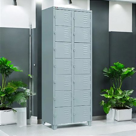 Roupeiro de Aço para Vestiário 14 Portas Mini FT