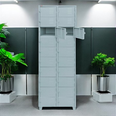 Roupeiro de Aço para Vestiário 20 Portas Mini FT