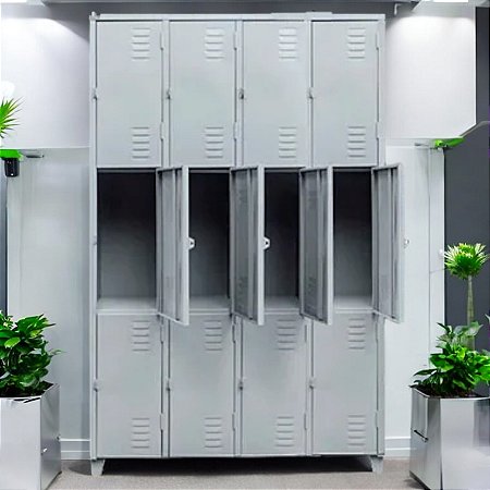 Roupeiro de Aço para Vestiário 12 Portas Médias FT