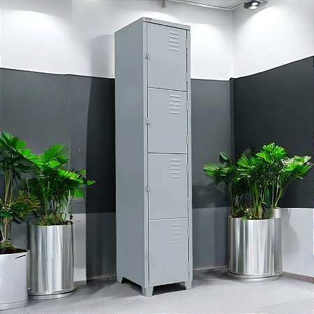 Roupeiro de Aço para Vestiário 4 Portas Pequenas FT