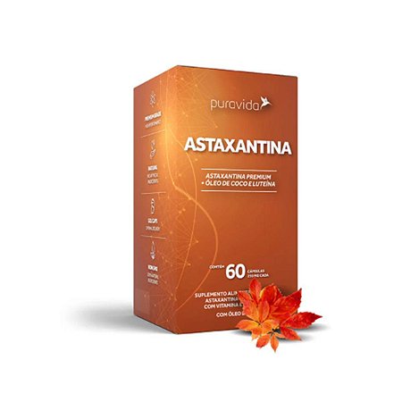 Astaxantina Nutritivo Antioxidante e Protetor, Puravida