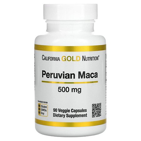 Maca Peruana, Gold Nutrition, 500 mg, 90 Cápsulas Vegetais