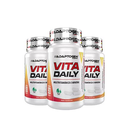 Kit 3x Vita Daily Multivitamínico 90 Cápsulas