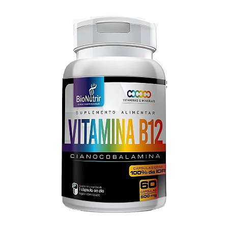 Vitamina B12 2,4MCG - 60 CAPS - BioNutrir