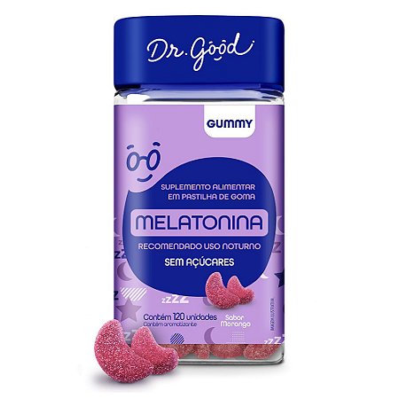 Melatonina , 120 gomas - Dr GOOD
