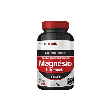 Magnésio L-Treonato , 30Caps 500mg - CHAMAIS/CLINICMAIS