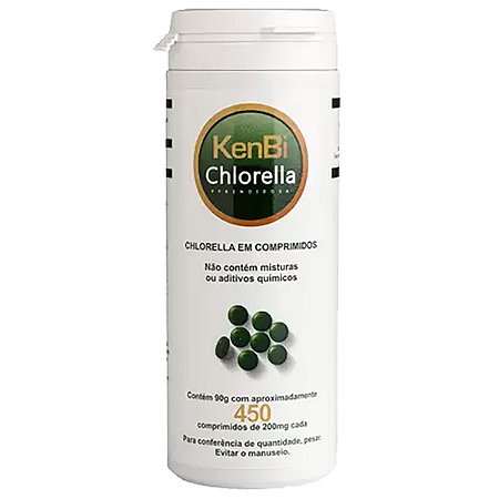 Kenbi Chlorella Pyrenoidosa 100% Pura 450 Comprimidos Detox