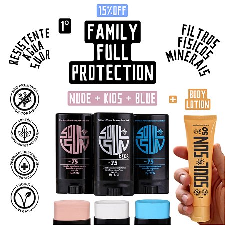 [FAMILY FULL PROTECTION] - NUDE 75 + KIDS 75 + BLUE 75 + BODY 50