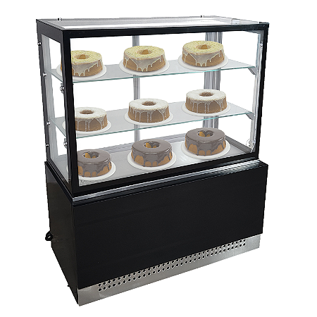 Vitrine Seca Linha Prime Preta 1,00 metro
