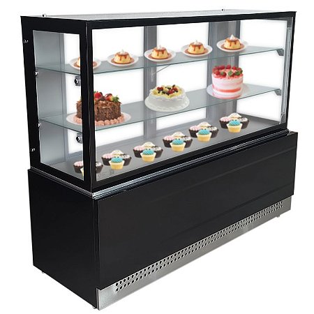 Vitrine Refrigerada Linha Prime Preta 1,50 metros
