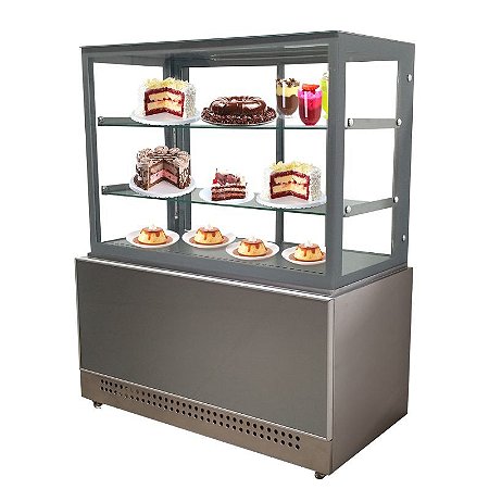 Vitrine Refrigerada Nova Linha Glass 1,00 Metro