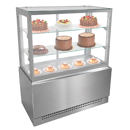 Vitrine Refrigerada Linha Prime Inox 1,00 metro