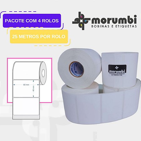 Etiqueta Térmica para balança- 60x 40