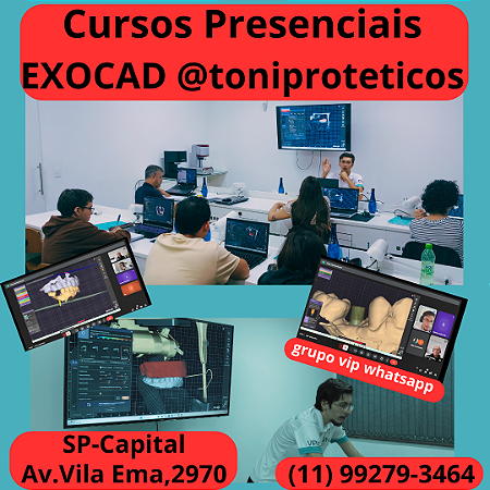 Curso Exocad Dental Basico (PGTO E DATA:CONFIRME PELO ZAP)