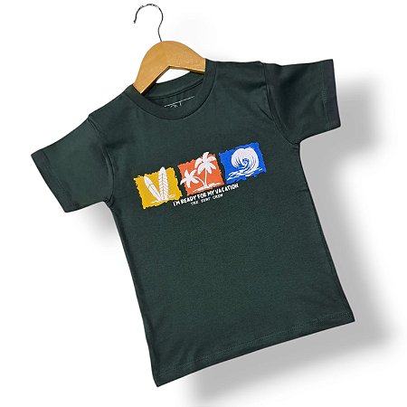 Camisa de Malha Manga Curta Surf Vacation