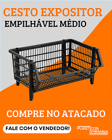 Cesto Expositor Empilhável Médio