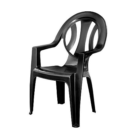 Cadeira de Plástico Arcos Preta