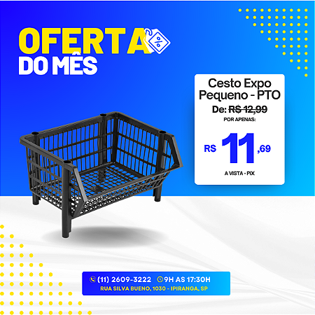 Cesto Expositor Empilhável Pequeno