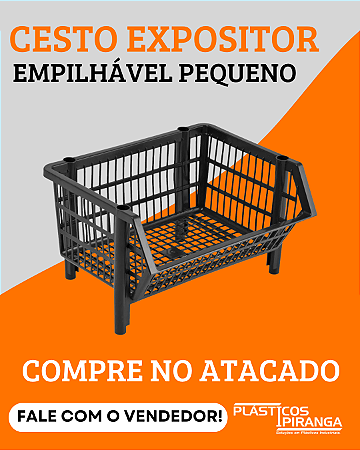 Cesto Expositor Empilhável Pequeno
